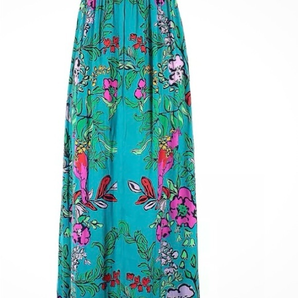Lilly Pulitzer Joanna Empire Waist Maxi Dress in Shake Your Tail Feathers - Picture 3 of 13